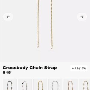 Coach Crossbody Chain Strap - Gold